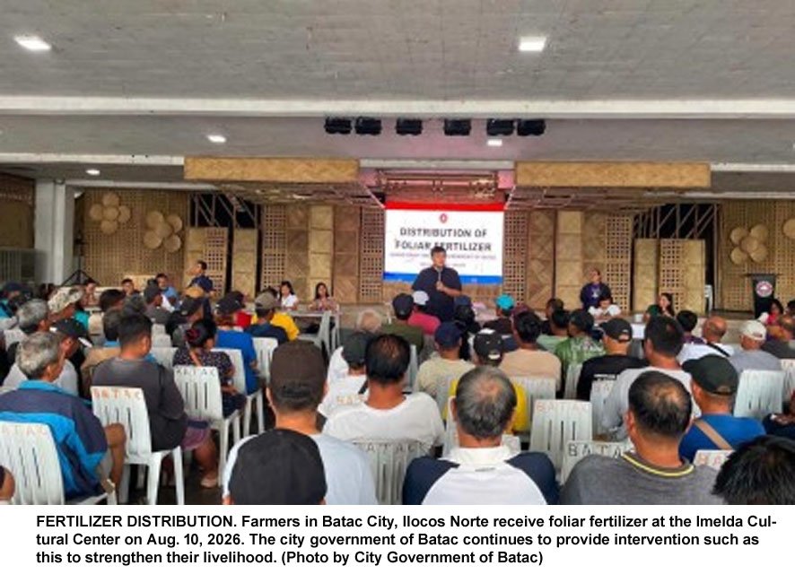 Batac Boosts Farm Productivity With Fertilizer Aid for 555 Farmers