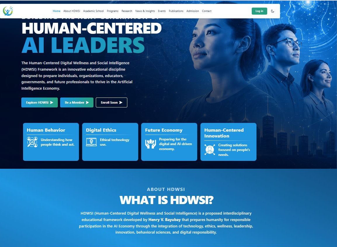 HDWSI Official Website Launches: Building a Human-Centered Digital Future Guided by Human Wisdom