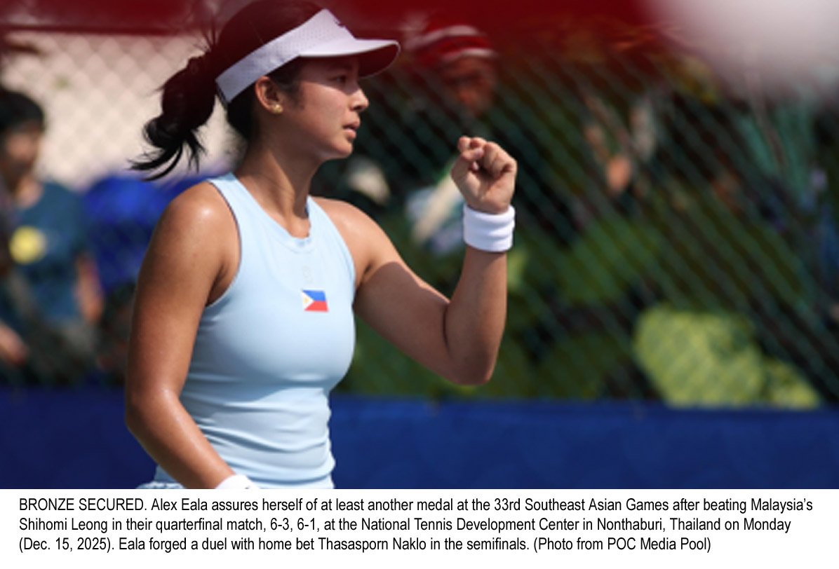 Eala Dominates Malaysian Rival, Clinches SEA Games Tennis Bronze